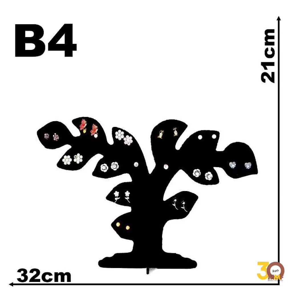 Expositor Veludo P/ Brinco Árvore Bonsai